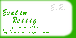 evelin rettig business card